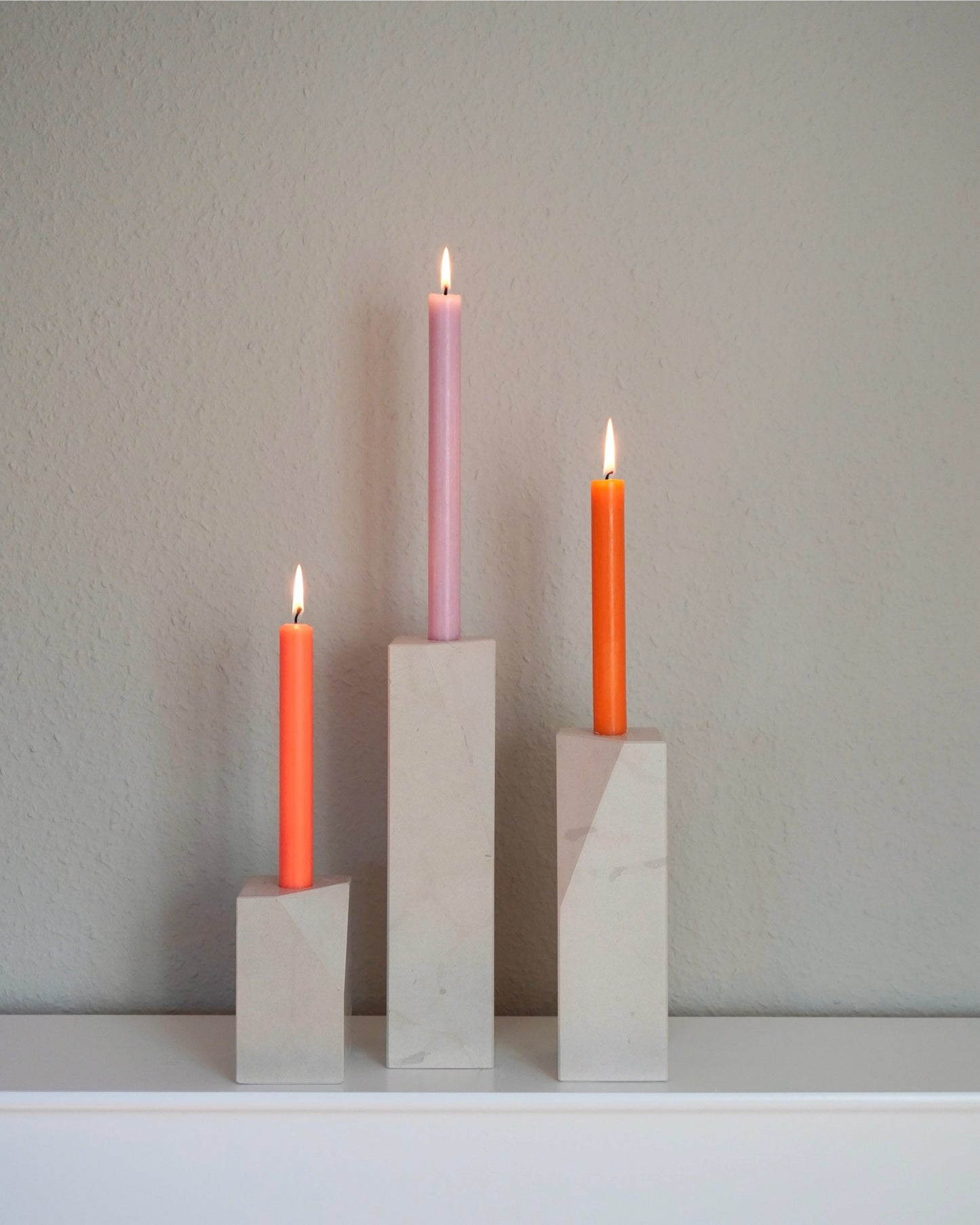 Kerzenhalter Rajna Cloud Dancer poliert 01