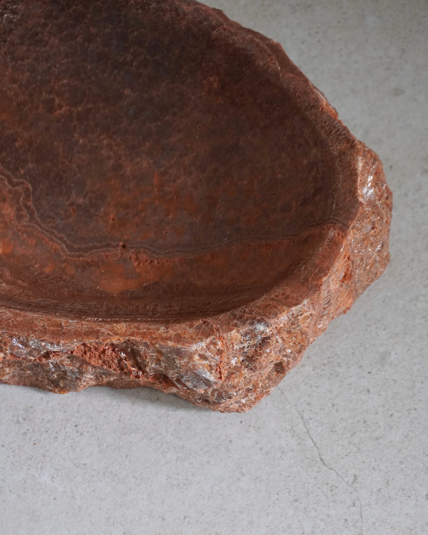 Schale Zora in Sienna angeschnitten on oben